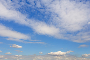 Blue sky with white clouds