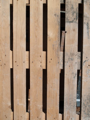 Close-Up of stacked Pallets