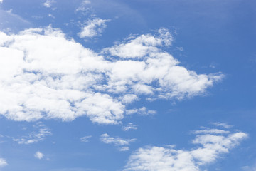 abstract cloudscape on blue sky in summer season