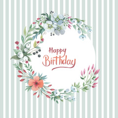 Wildflower lily flower wreath in a watercolor style isolated. Full name of the plant: lily, lilium, lotus, water lily. Aquarelle flower could be used for background, texture, pattern, frame or border.