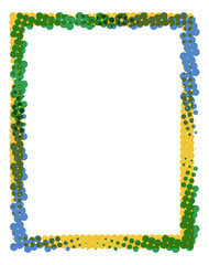 Colored Frame with Dots