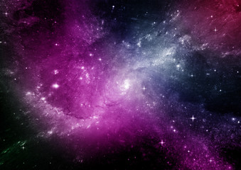 Obraz premium galaxy in a free space