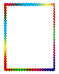 Colored Frame with Dots