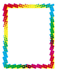 Colored Frame with Dots