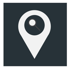 Search place pin icon image jpg, vector eps, flat web, material icon, UI illustration
