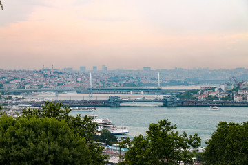 Obraz premium View over Istanbul from the Topkapı Palace