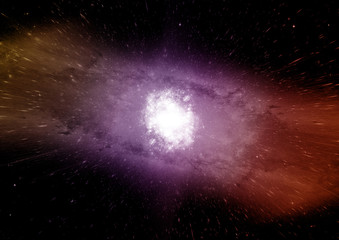 galaxy in a free space