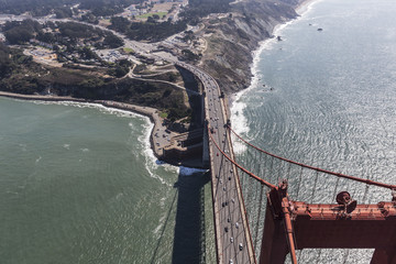 Golden Gate Bridge and Fort Point in San Francisco