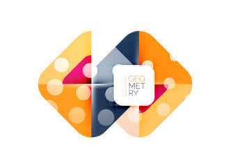 Square and triangle pattern background