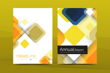 Geometric abstract background, business company annual report template