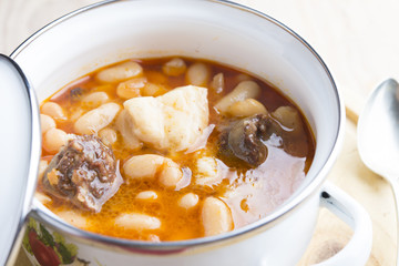 Fabada Asturiana typical food spanish