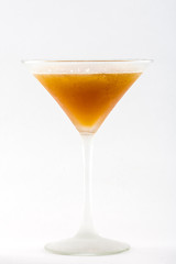 Cocktail in glass isolated on a white background 
