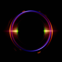Abstract ring background with luminous swirling backdrop. Glowing spiral. The energy flow tunnel.
Shine round frame with light circles light effect. Glowing cover. Space for your message.