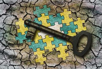 Puzzle and a key