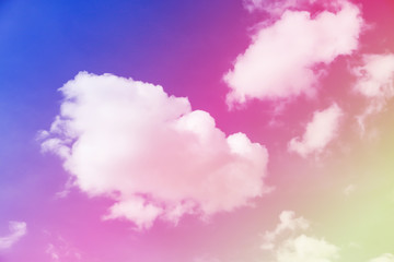 Fototapeta premium Fantastic sky and colorful clouds.