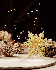 Christmas decoration with fir branches