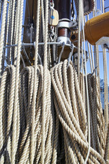 Obraz premium old marine rope