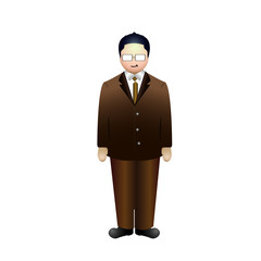 Isolated businessman