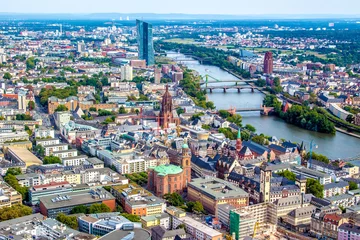 Deurstickers Cityscape of Frankfurt am Main, Germany © marcociannarel
