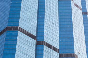 Blue glass Business building