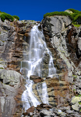Skok waterfall in High Tatras mountains, Mlynicka Valley, Slovakia. © vencav