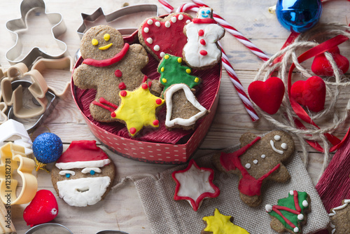 &quot;Assortment biscuits for christmas&quot; Stock photo and royalty-free images