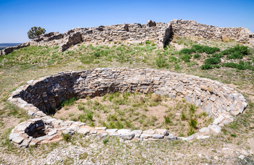 Fototapeta na wymiar Gran Quivira Ruins at Salinas Pueblo Missions National Monument