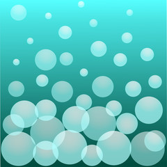 Abstract Background with Bubbles vector illustration.