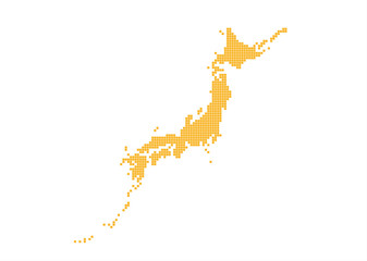 日本地図のエリアマップ (ブロック)