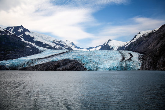 Portage Glacier- Kenai Peninsula- Chugach National Forest- AK This spectacular glacier must be accessed by a short trip across Portage Lake.