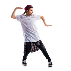 Man dancing street dance