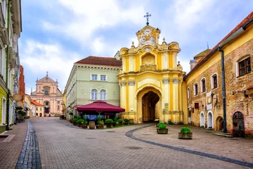 Fotobehang Old town of Vilnius, Lithuania © Boris Stroujko