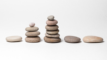 Fototapeta na wymiar Zen pebbles composition