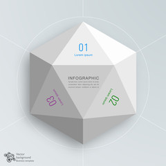 Infographics Vector Background 3-Step Process