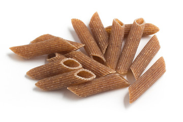 Wholemeal Pasta. Close-up on a Integral Penne