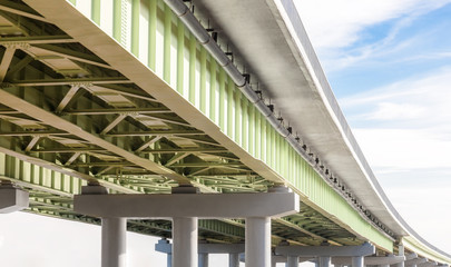 Elevated road on the sky