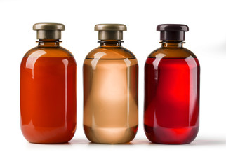  three cosmetic bottles