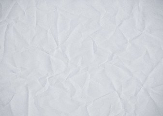 Wrinkled white paper texture
