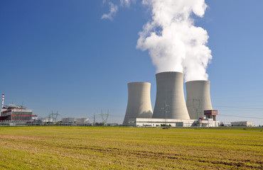 Fototapeta na wymiar Nuclear power plant Temelin in Czech Republic Europe 
