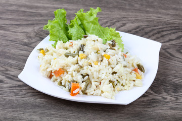 Rice with vegetables