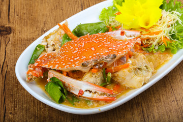 Boiled crab