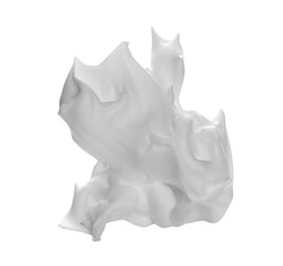 shaving cream isolated on white