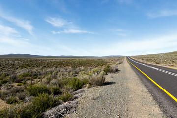 Road from Sutherland South Africa to Tankwa Karoo National Park