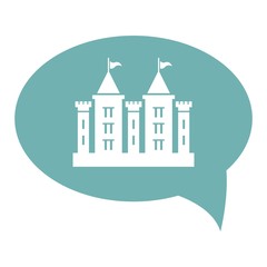 Castle with towers vector