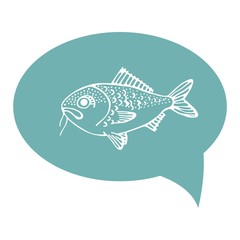 River fish. vector