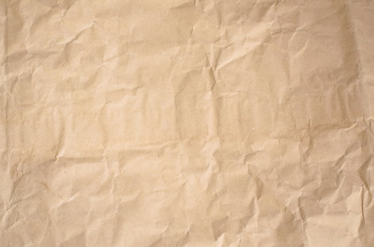 Background of abstract vintage crumpled  packing paper texture