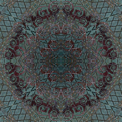Seamless background pattern, abstract figures and wooden texture for scrapbook, wall, table, texture veneer and parquet. reflection Collage. Kaleidoscope montage for flooring, parquet floor