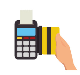 dataphone credit card money icon design vector illustration eps 10