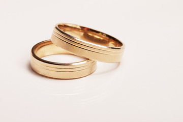 Wedding rings isolated