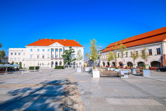 Scenic view of the old square in Kielce